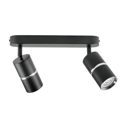 Faretto BAMBOO 2xGU10/10W/230V nero