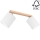 Faretto BENITA 2xE27/25W/230V bianco/quercia – FSC certificato
