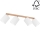 Faretto BENITA 4xE27/25W/230V bianco/quercia – FSC certificato