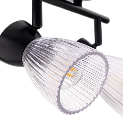 Faretto BEST 2xE14/40W/230V nero