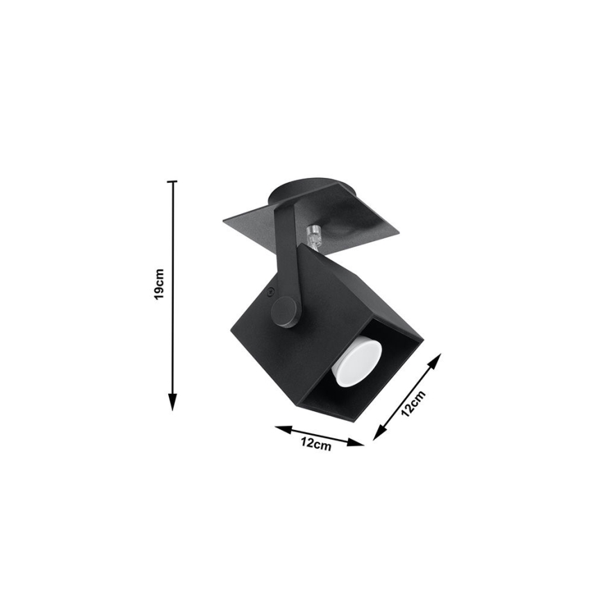Faretto CEDRA 1 1xGU10/40W/230V nero