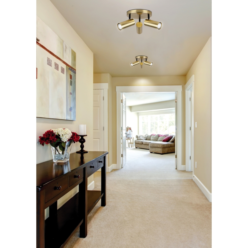 Faretto COLLY 3xGU10/15W/230V oro