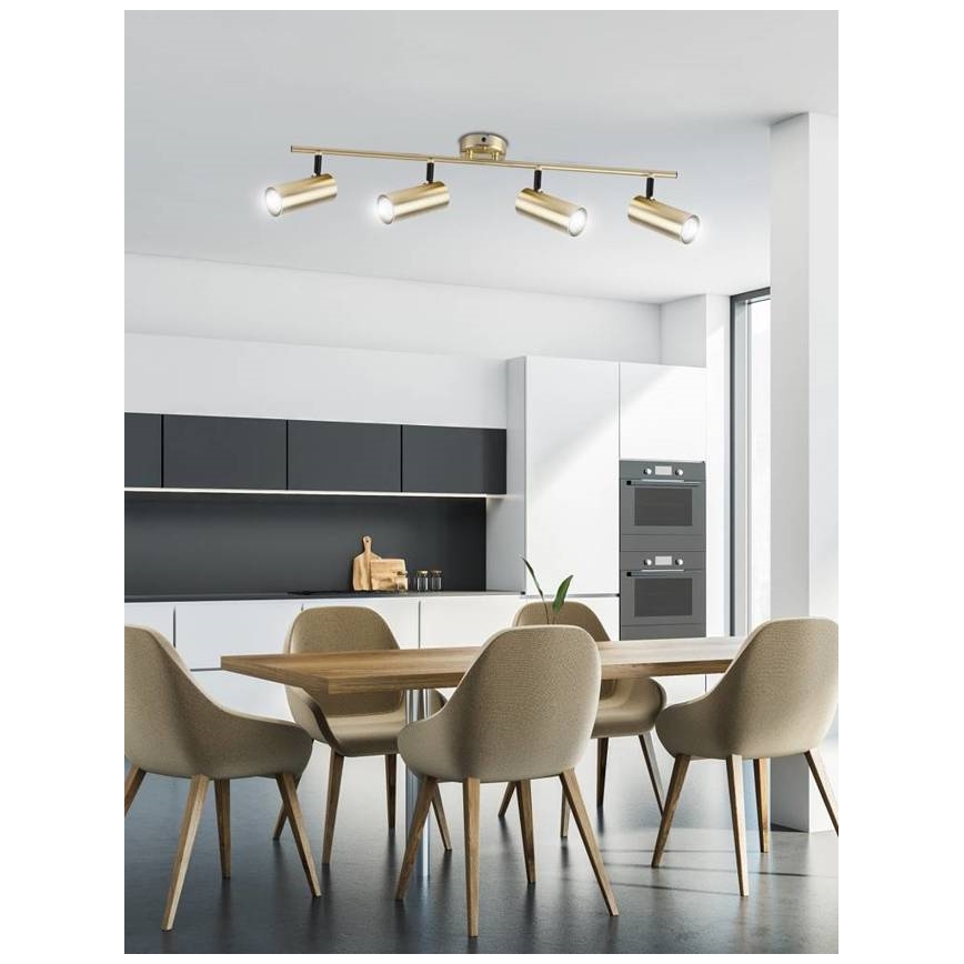 Faretto COLLY 4xGU10/15W/230V oro