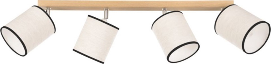 Faretto da binario BOHO 4xE27/25W/230V quercia