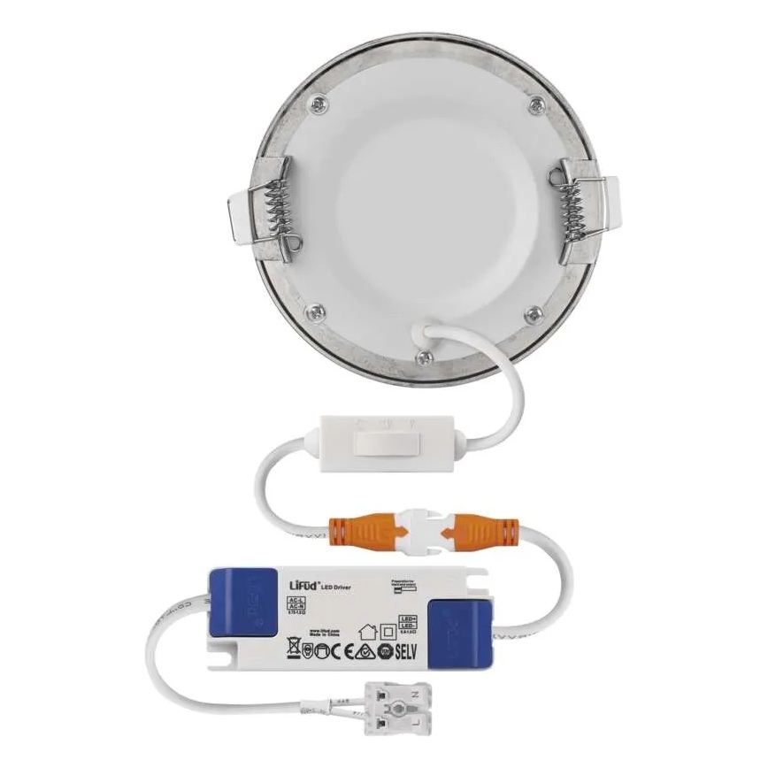 Faretto da incasso a LED NEXXO LED/7W/230V 3000/3500/4000K argento Ø 12 cm