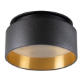Faretto da incasso GOVIK GU10/10W nero/oro