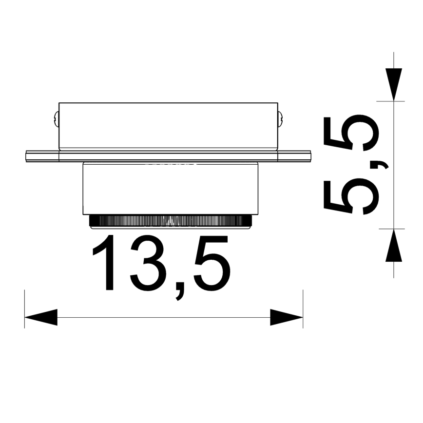 Faretto da incasso KIDO 1xGX53/8W/230V nero/beige/quercia