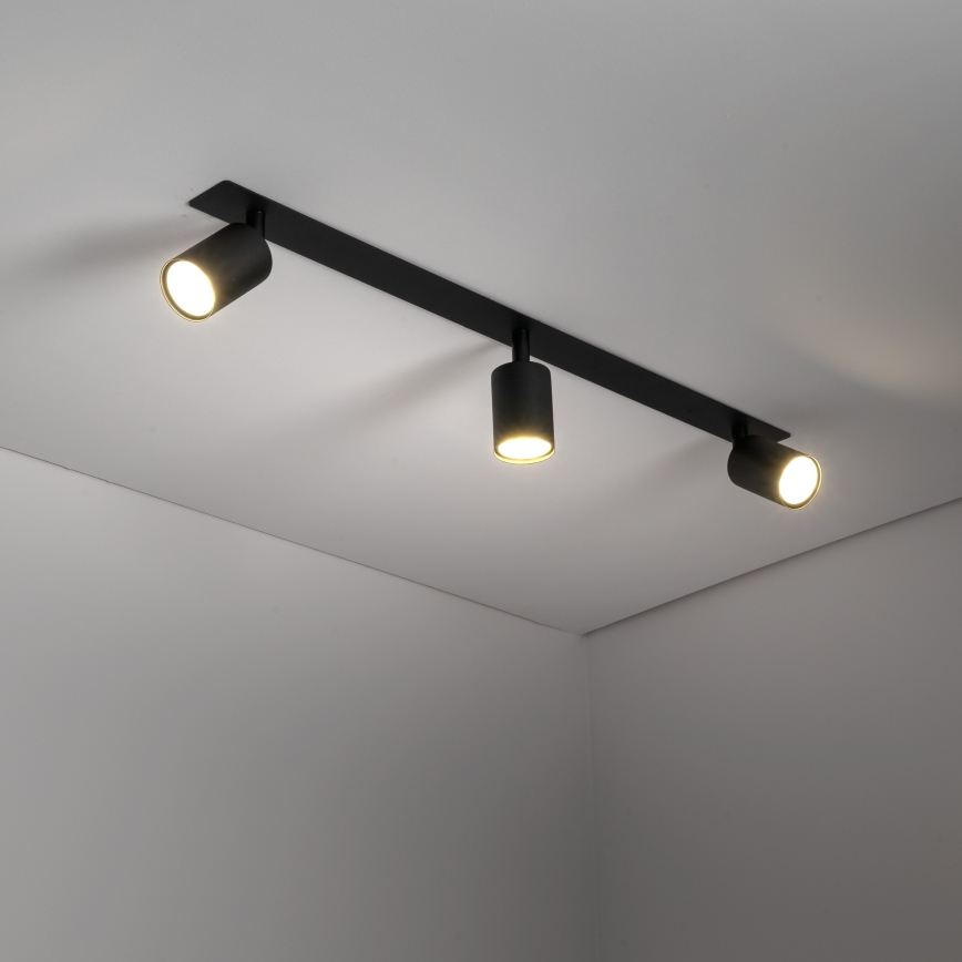 Faretto da incasso NEX 3xGU10/10W/230V nero