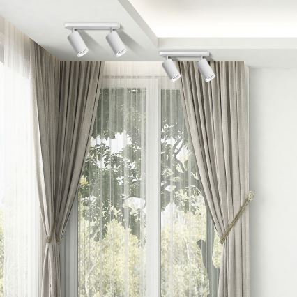 LED RGBW dimmerabile faretto per bagno TURYN 2xGU10/6,5W/230V 2700-6500K Wi-Fi IP44 bianco