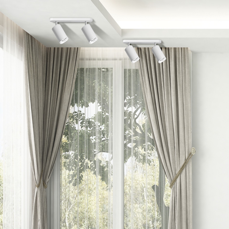 LED RGBW dimmerabile faretto per bagno TURYN 2xGU10/6,5W/230V 2700-6500K Wi-Fi IP44 bianco
