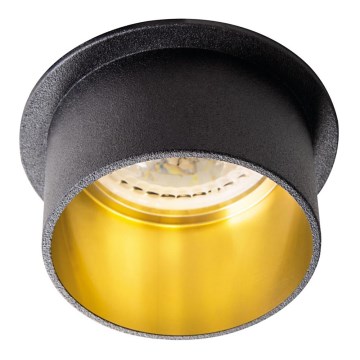 Faretto da incasso SPAG GU10/35W nero/oro