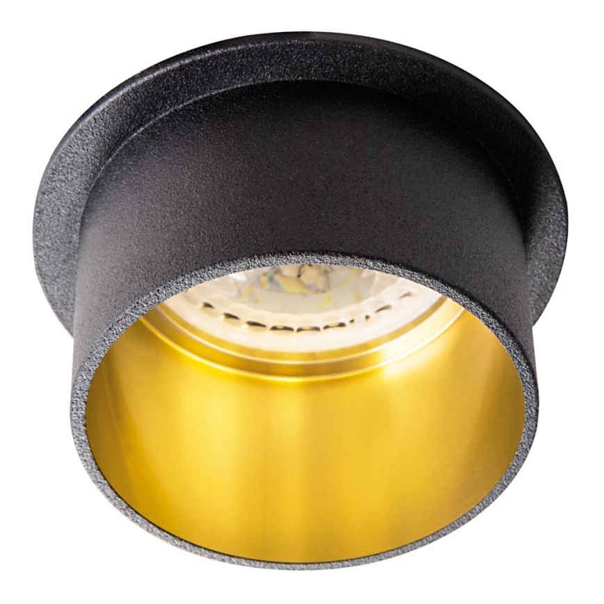 Faretto da incasso SPAG GU10/35W nero/oro