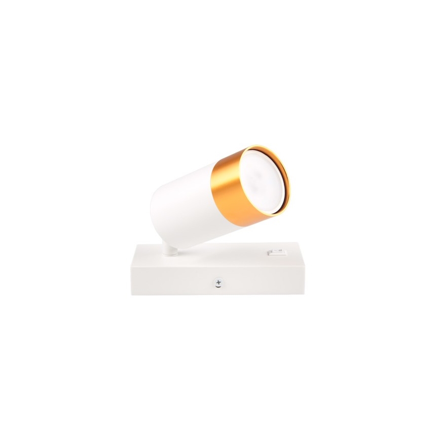 Faretto da parete 1xGU10/35W/230V bianco/oro