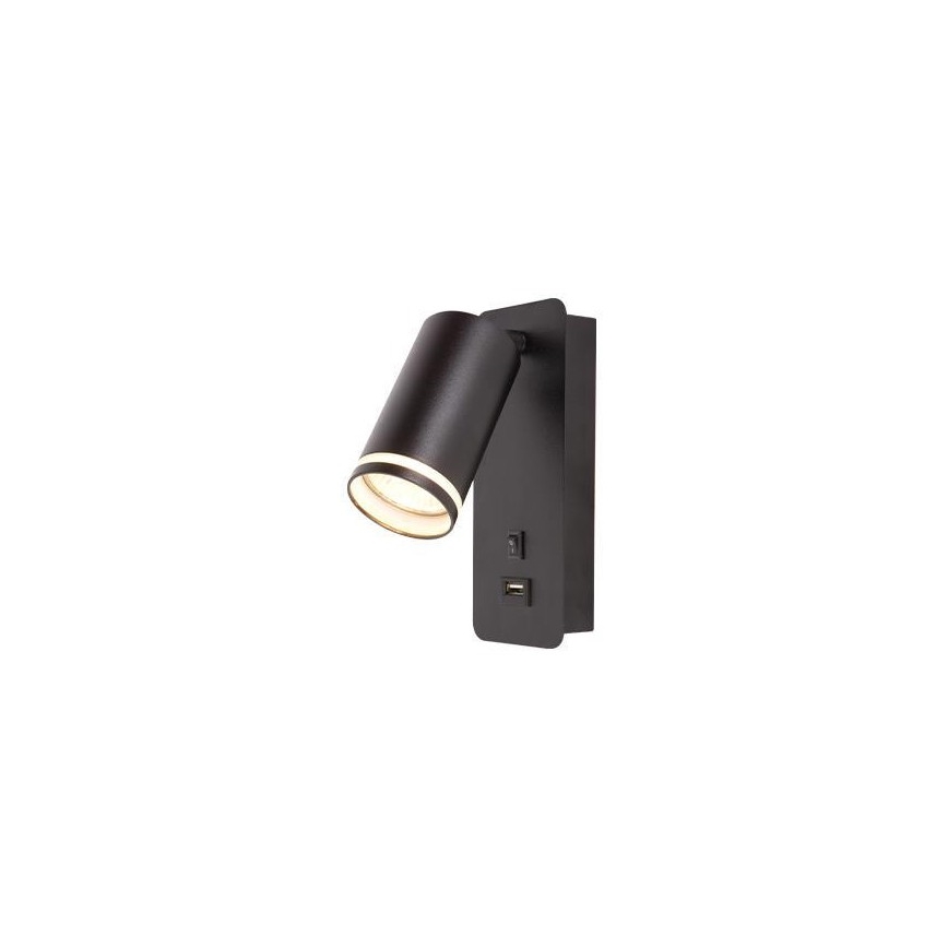Faretto da parete 1xGU10/35W/230V USB