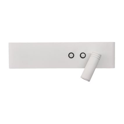Faretto da parete a LED RESORT LED/10W/230V + LED/3W, bianco, lato destro