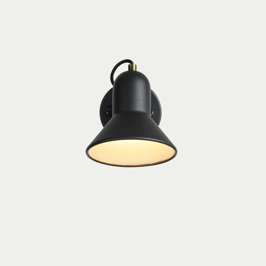 Faretto da parete ASTAMA 1xE27/40W/230V nero/ottone