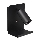 Faretto da parete con mensola e USB caricatore 1xGU10/35W/230V nero