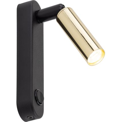 Faretto da parete ENZO 1xG9/8W/230V nero/oro