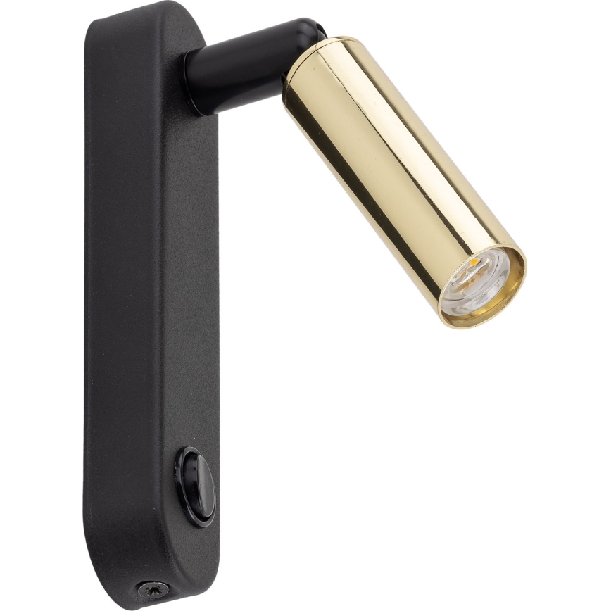 Faretto da parete ENZO 1xG9/8W/230V nero/oro