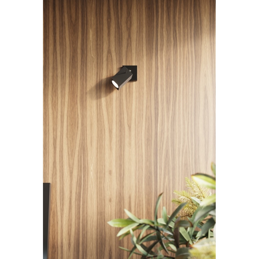 Sollux SL.0099 - Applique MERIDA 1xGU10/40W/230V nero