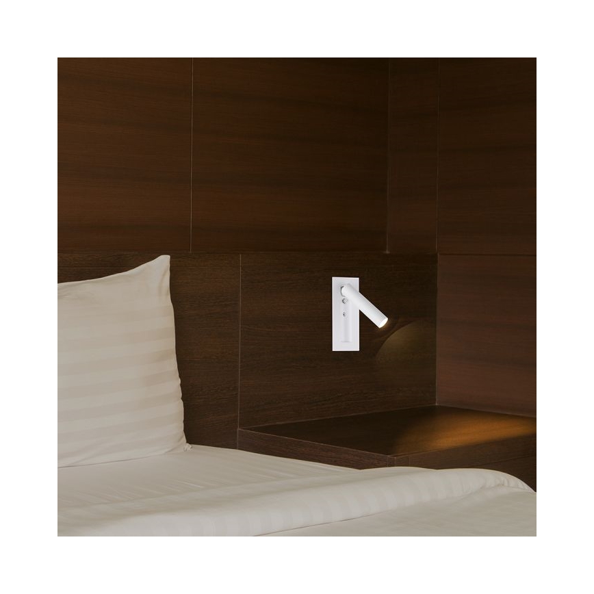 Faretto da parete orientabile LED/2W/230V 3000K bianco