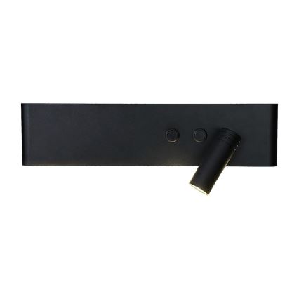 Faretto da parete orientabile LED RESORT LED/10W/230V + LED/3W, nero destro