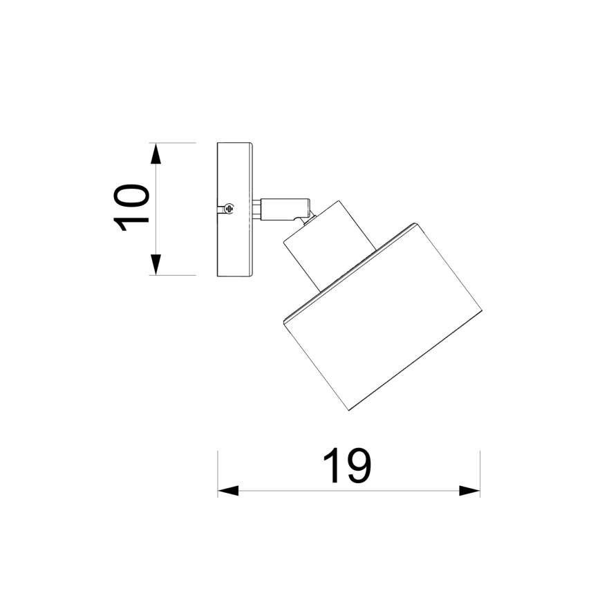 Faretto da parete PARKLA 1xE27/15W/230V nero/oro
