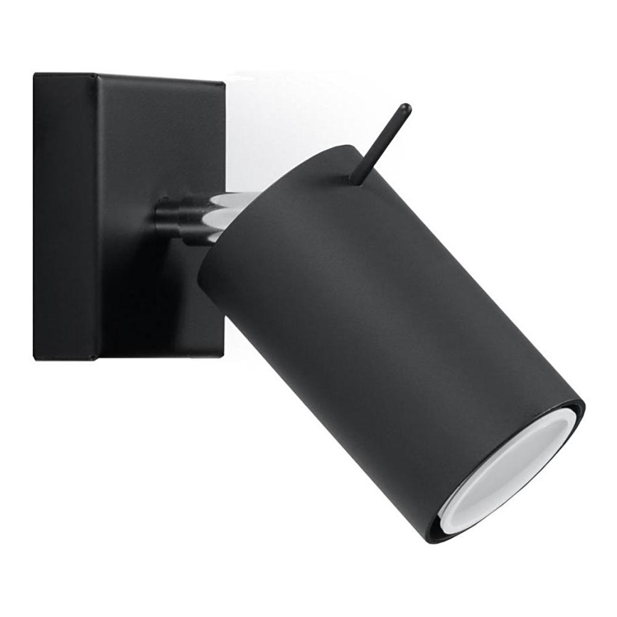 Faretto da parete RING 1xGU10/10W/230V nero