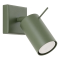 Faretto da parete RING 1xGU10/10W/230V verde