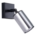 Faretto da parete WINX 1xGU10/10W/230V nero/cromo lucido