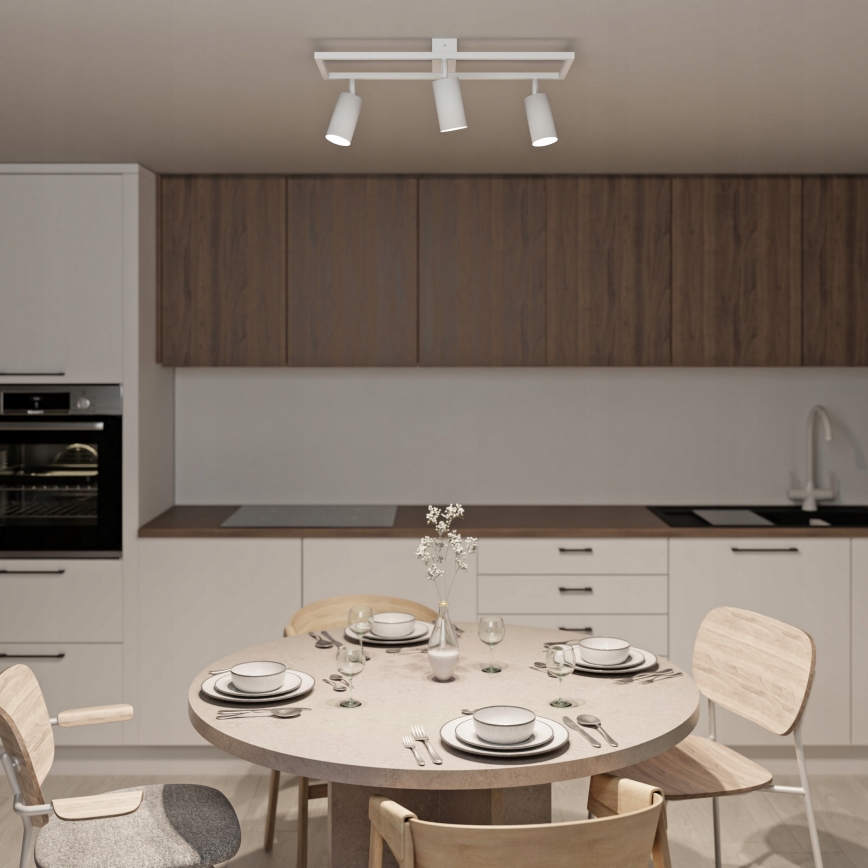 Faretto da soffitto 3xGU10/30W/230V bianco
