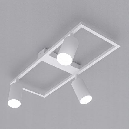 Faretto da soffitto 3xGU10/30W/230V bianco