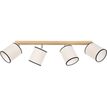 Faretto da soffitto BOHO 4xE27/25W/230V rovere