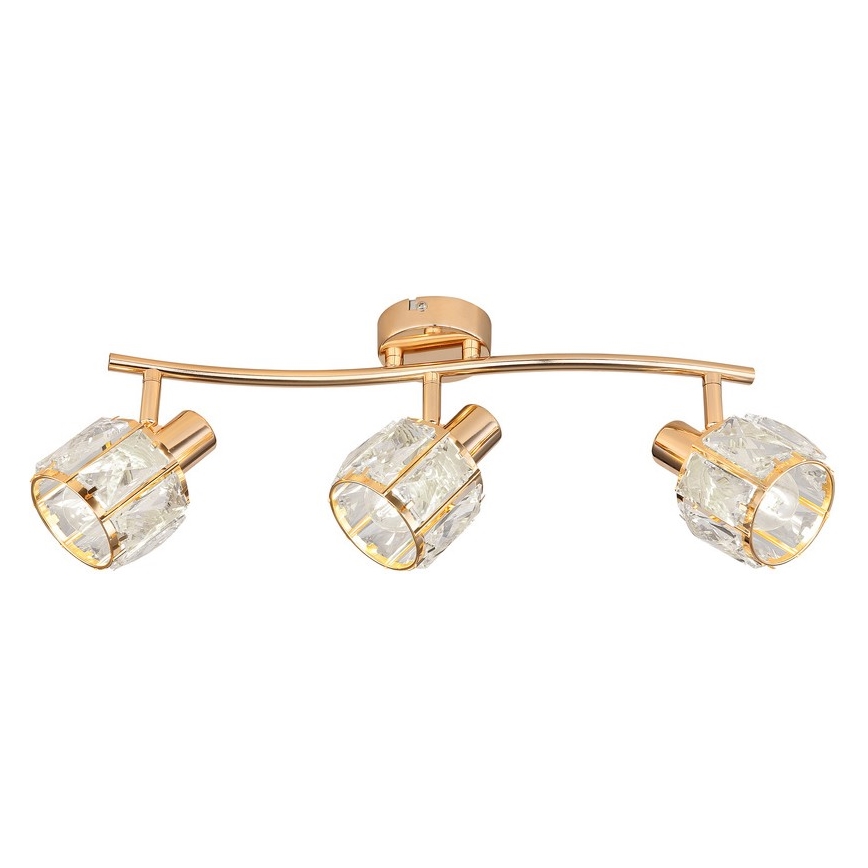 Faretto DUBAI 3xE14/40W/230V Oro rosa