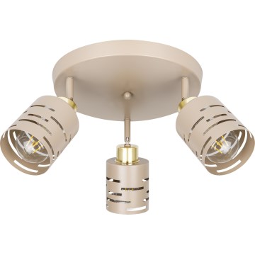 Faretto ELEN 3xE27/35W/230V beige/oro