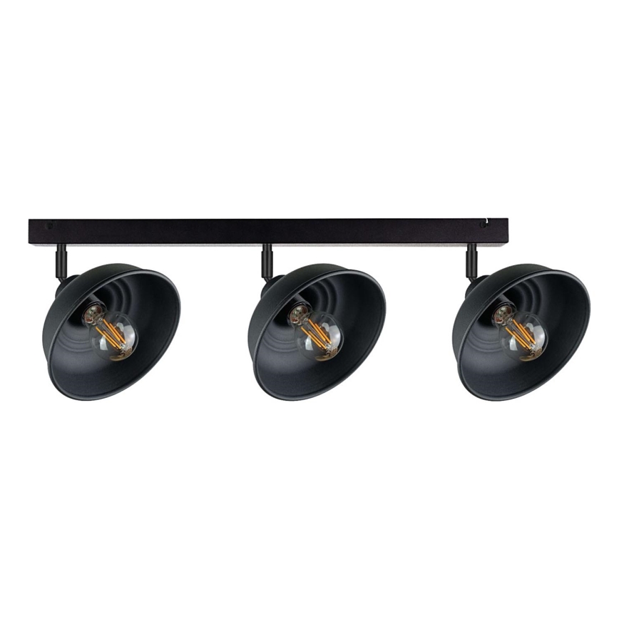 Faretto FAUN 3xE27/60W/230V nero