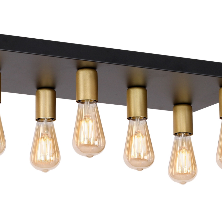 Faretto FILO 11xE27/60W/230V nero/oro