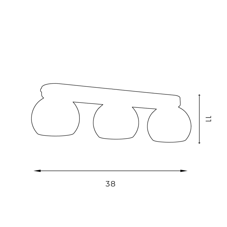 Faretto GALAXY 3xGU10/8W/230V nero