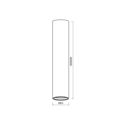 Faretto GENESIS 1xGU10/8W/230V 30 cm bianco