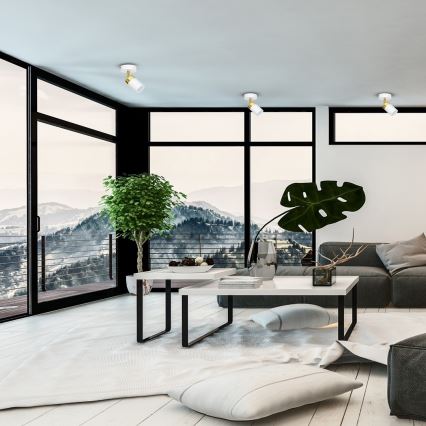 Faretto JOKER 1xGU10/25W/230V bianco/oro