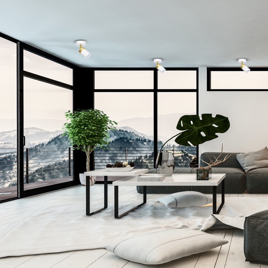 Faretto JOKER 1xGU10/25W/230V bianco/oro