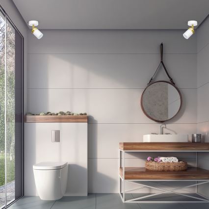 Faretto JOKER 1xGU10/25W/230V bianco/oro