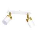 Faretto JOKER 2xGU10/25W/230V bianco/oro