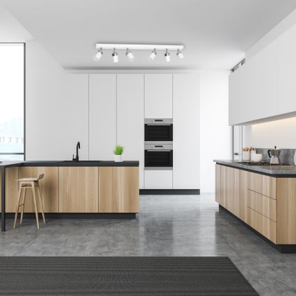 Faretto JOKER 6xGU10/25W/230V bianco/cromo lucido