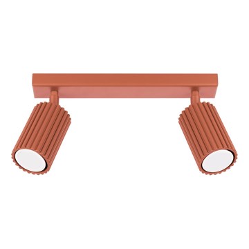 Faretto KARBON 2xGU10/10W/230V rosso