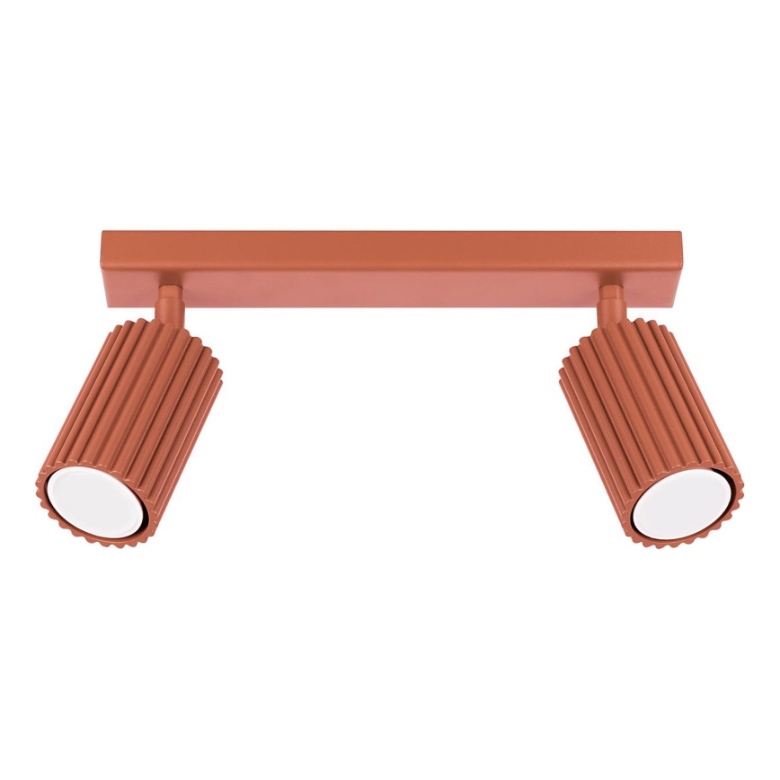 Faretto KARBON 2xGU10/10W/230V rosso