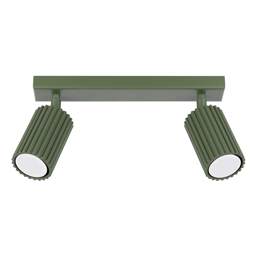 Faretto KARBON 2xGU10/10W/230V verde