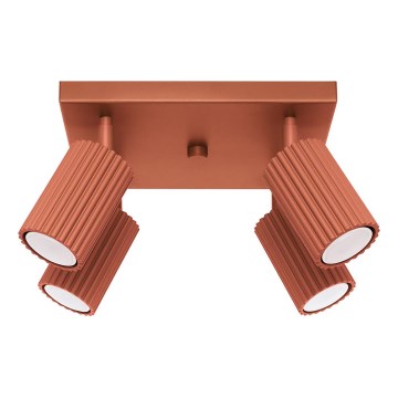 Faretto KARBON 4xGU10/10W/230V rosso