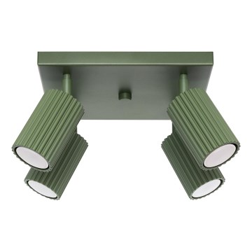 Faretto KARBON 4xGU10/10W/230V verde