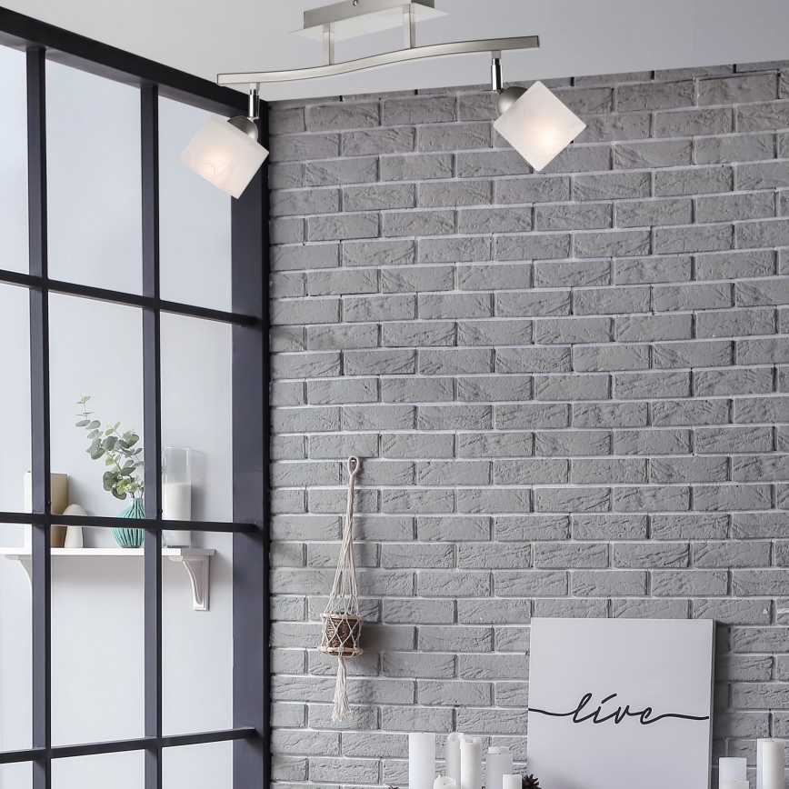 Faretto KLARA 2xE14/60W/230V cromo opaco